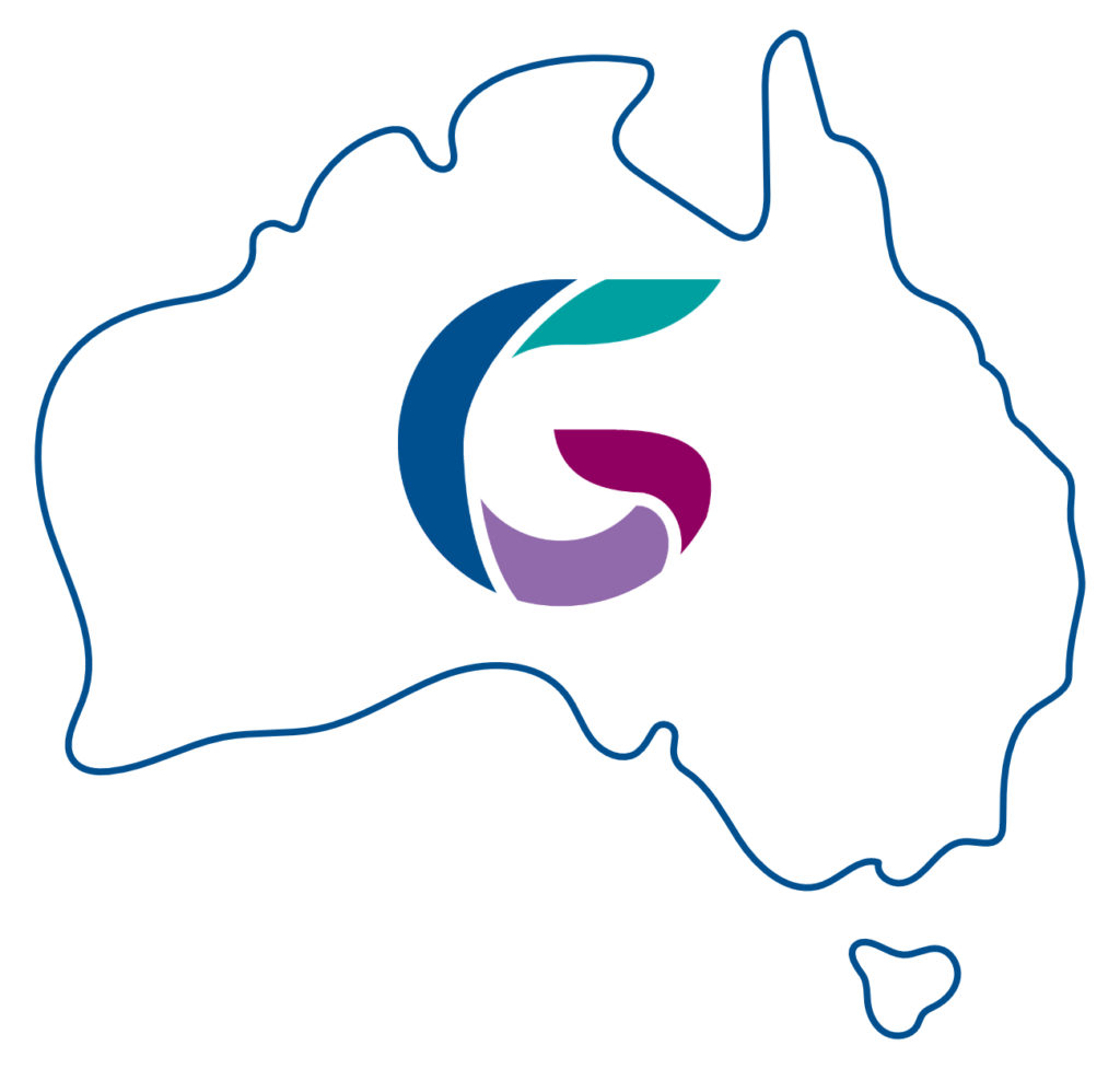 Map of Australia with the Genspect logo.